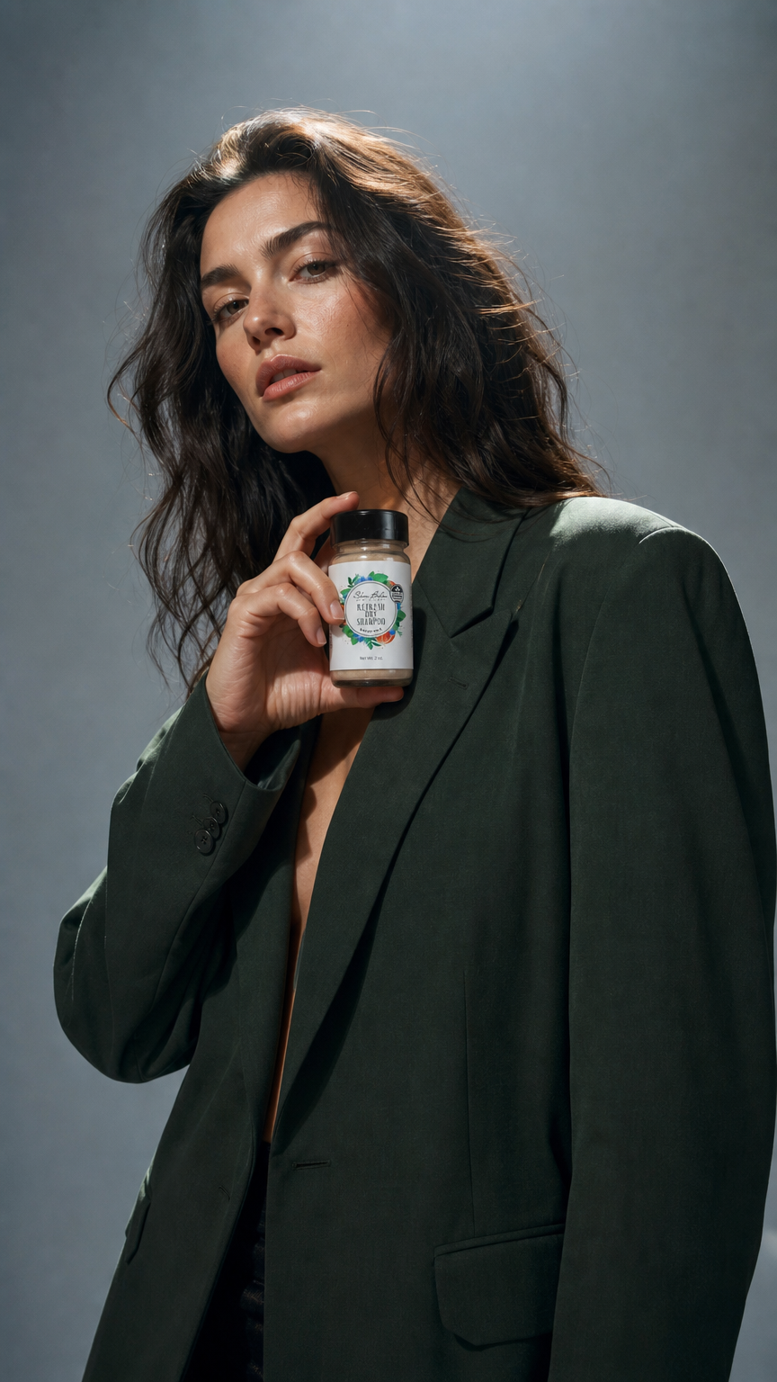 AI product shot of Refresh Dry Shampoo