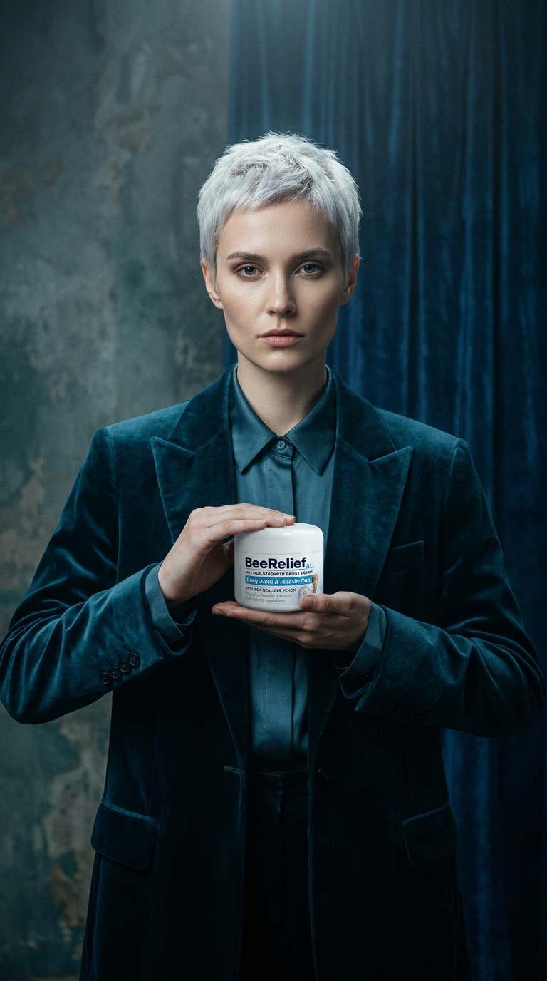 AI product shot of BeeReliefXL™ Maximum Strength Relief Cream