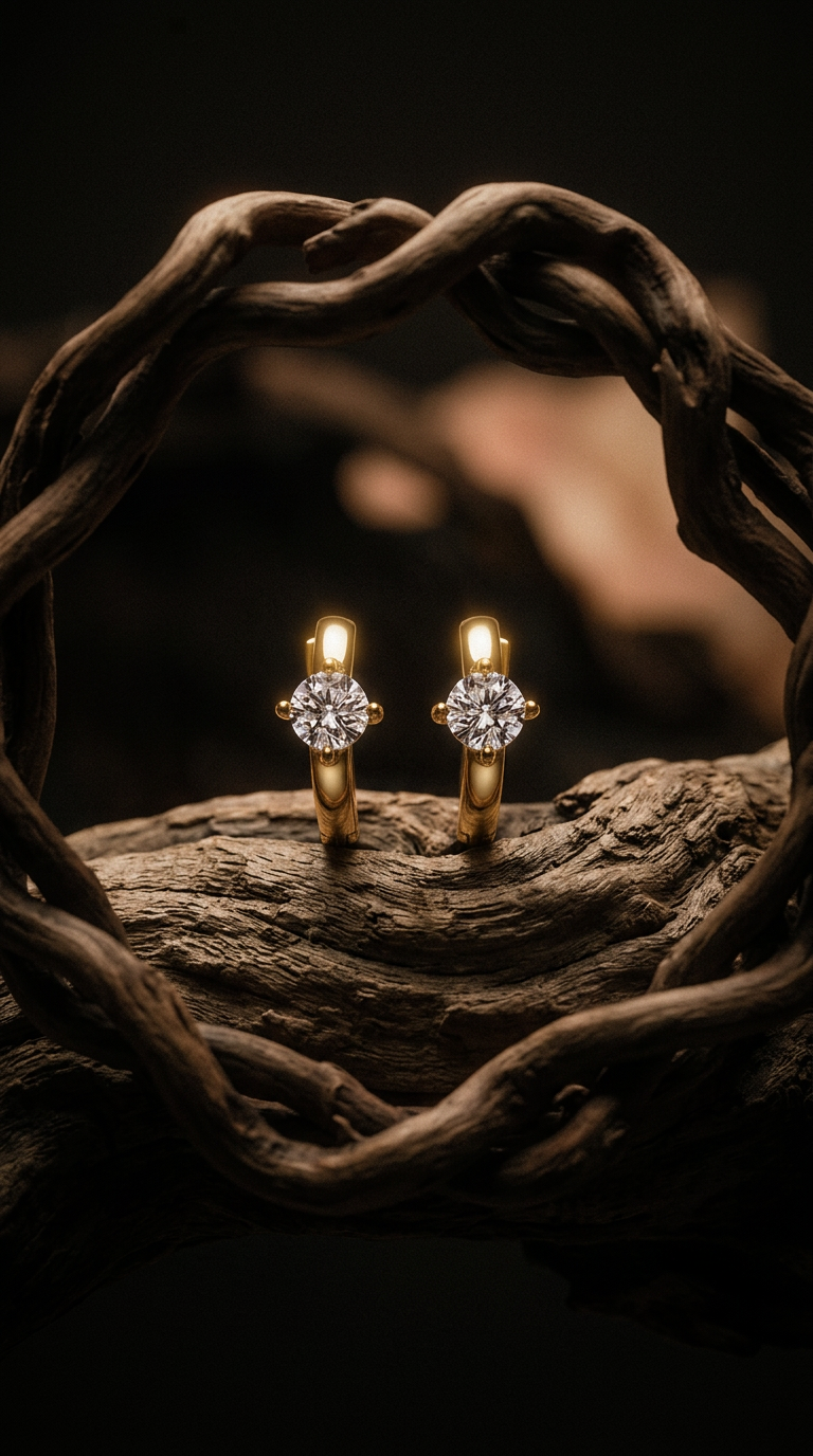 AI product shot of PENDIENTES ARO CIRCONITA