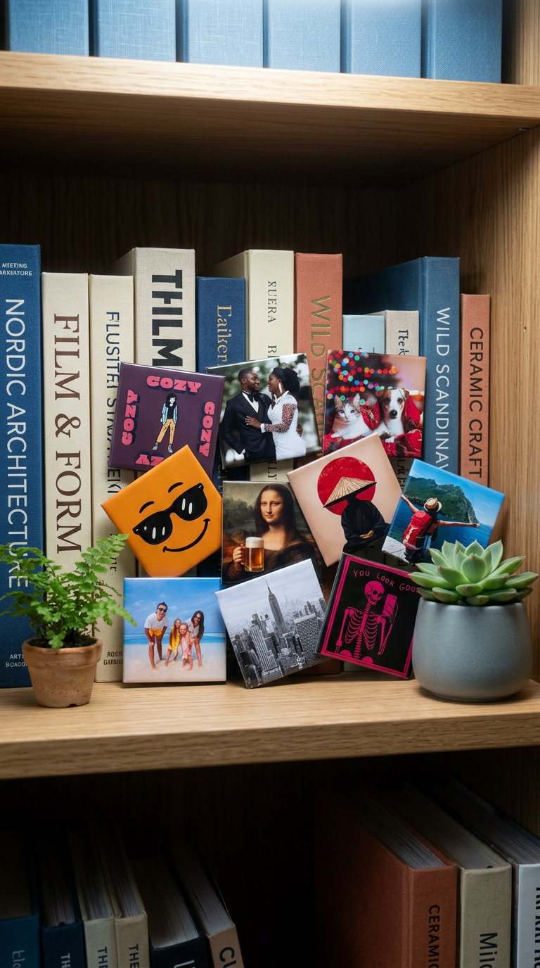 AI product shot of Custom Photo Magnets