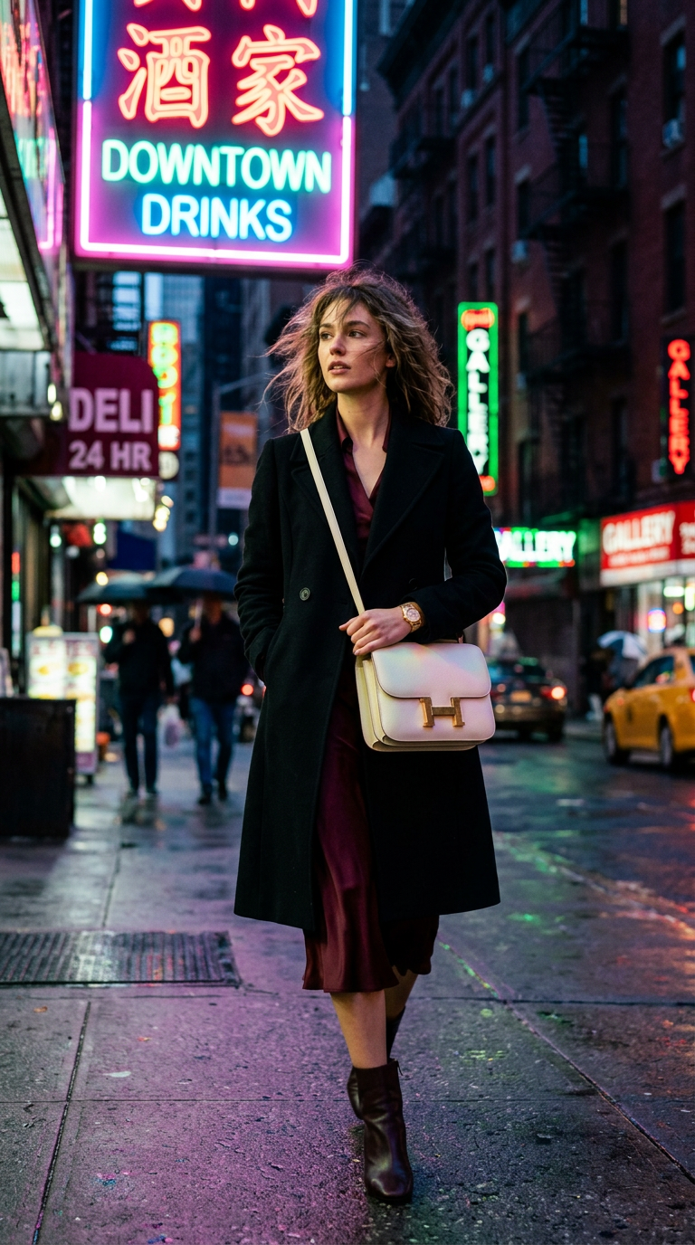 AI product shot of Hermès Constance 18 Craie Epsom Rose Gold Hardware RGHW