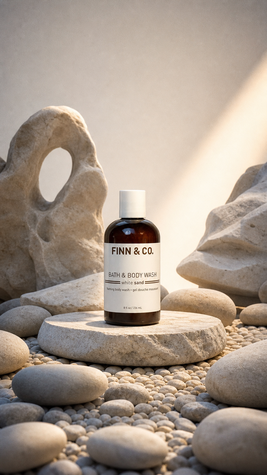 AI product shot of White Sand La Jolla Cove