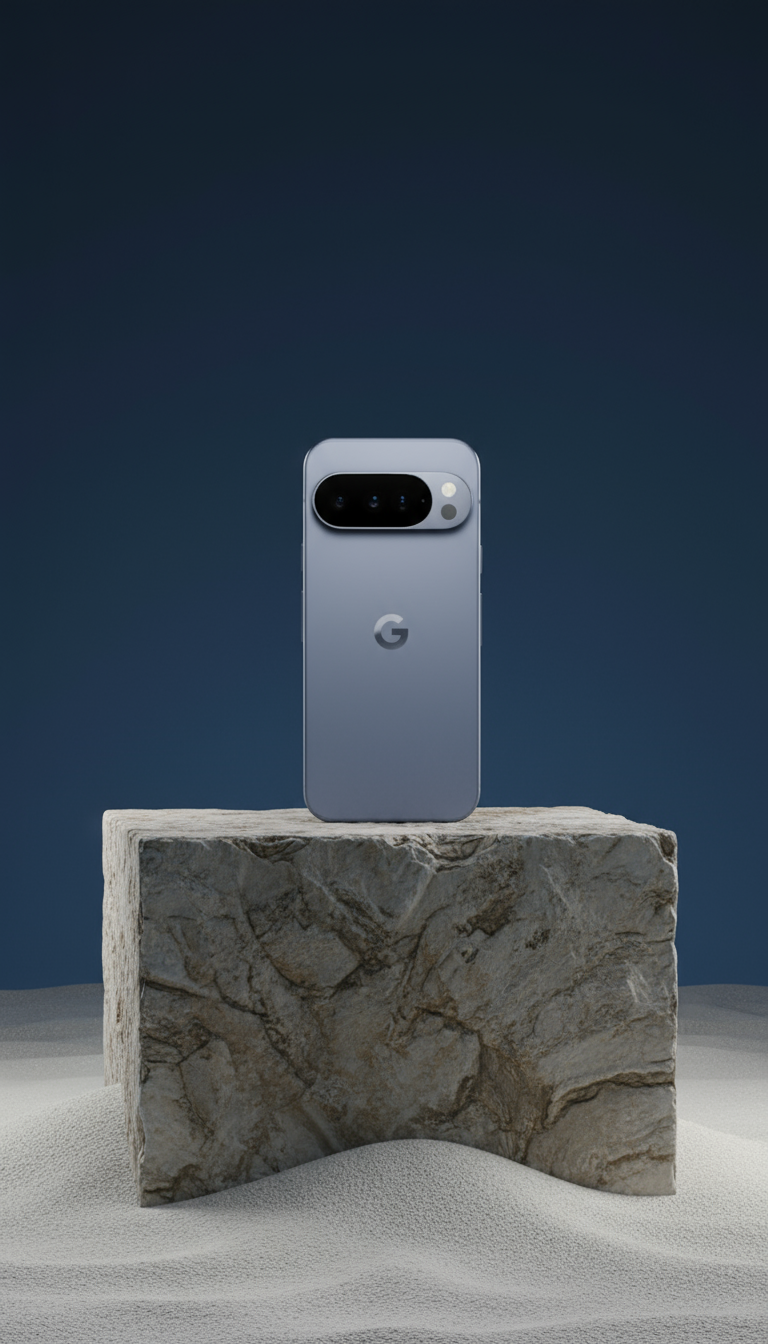 AI product shot of Google Pixel 10 Pro