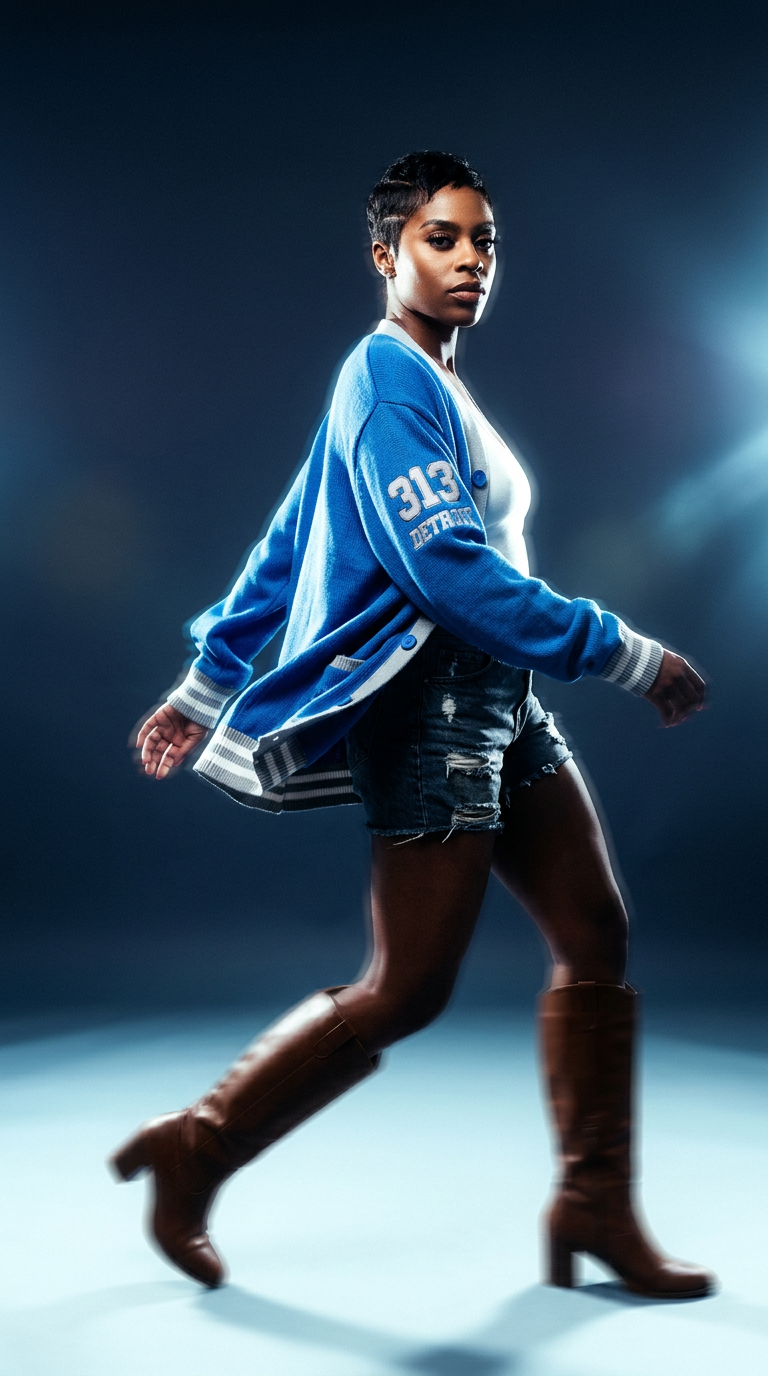 AI product shot of Leo Cardigan