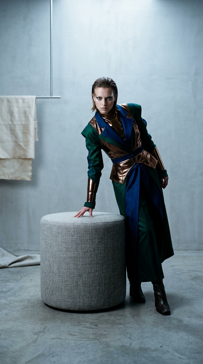 AI product shot of The Kenmare Ottoman