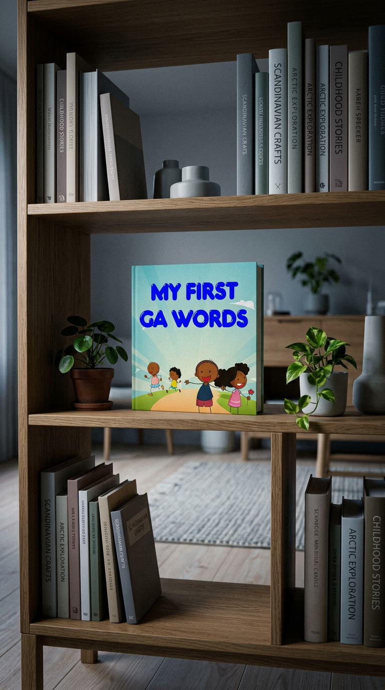 AI product shot of My First Ga Words (Digital Board Book)