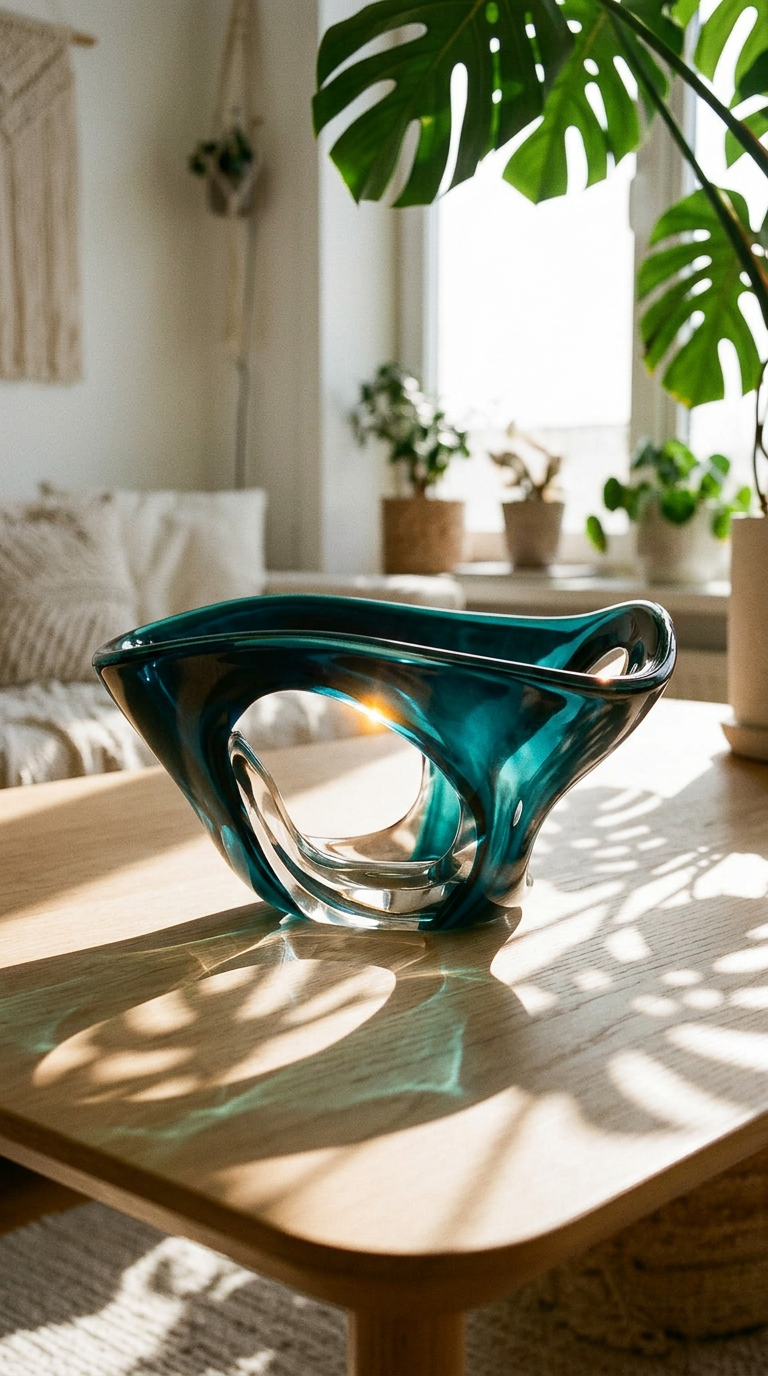 AI product shot of Enigma Bowl - Dark Blue