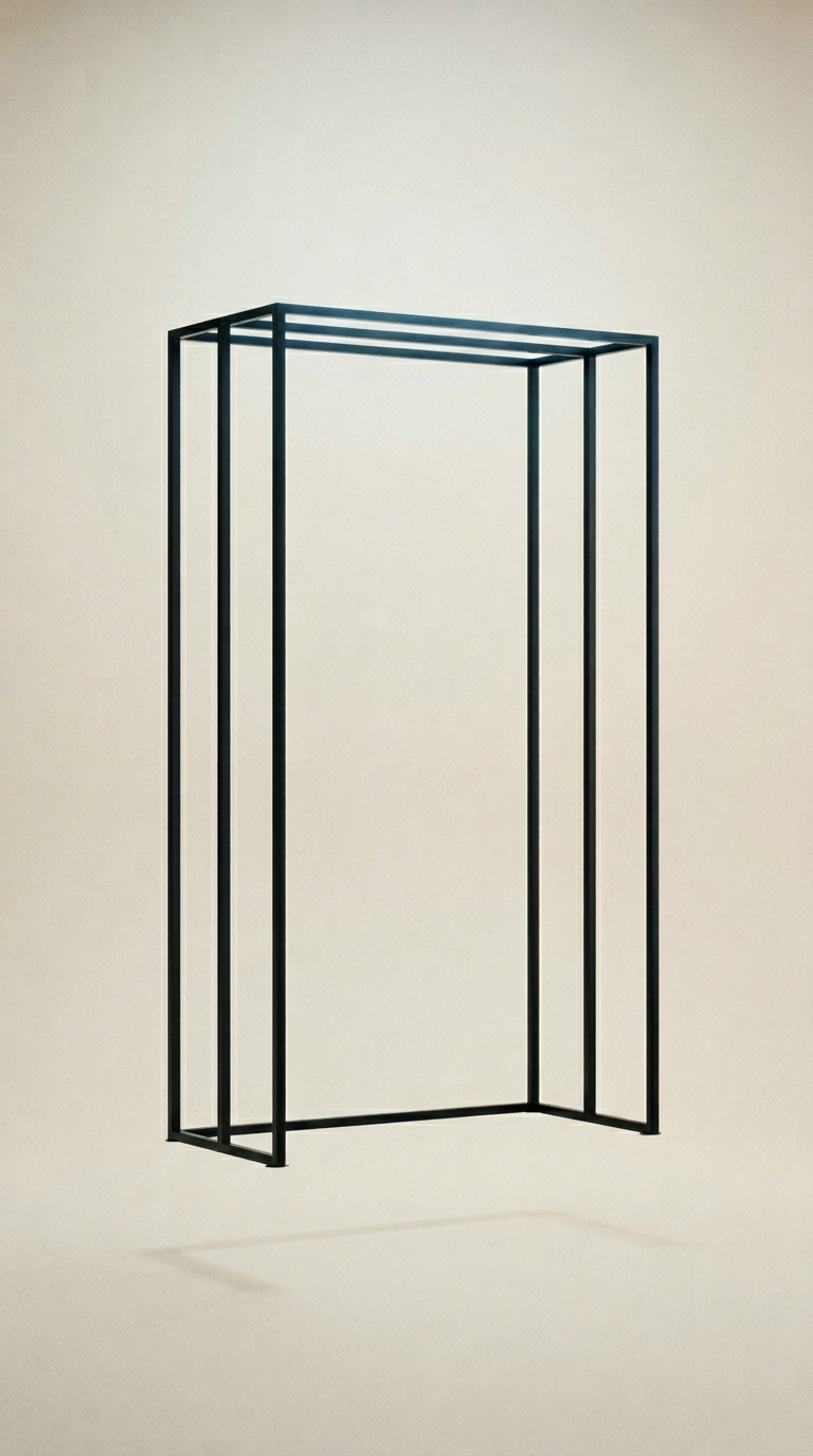 AI product shot of Angus Medium Sign Holder – Black