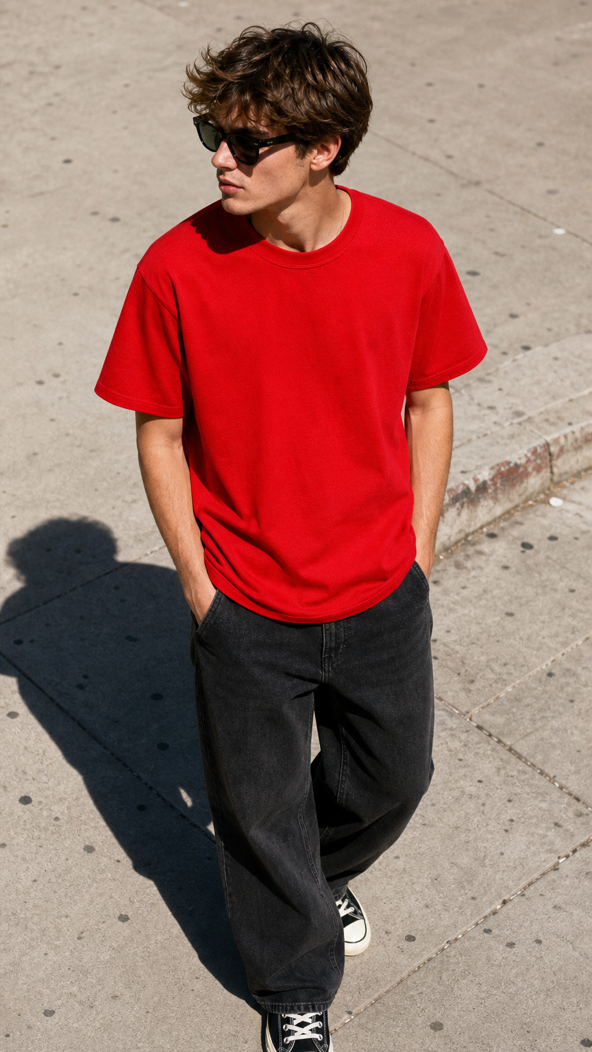 AI product shot of Sparsile Essential Rouge T-Shirt