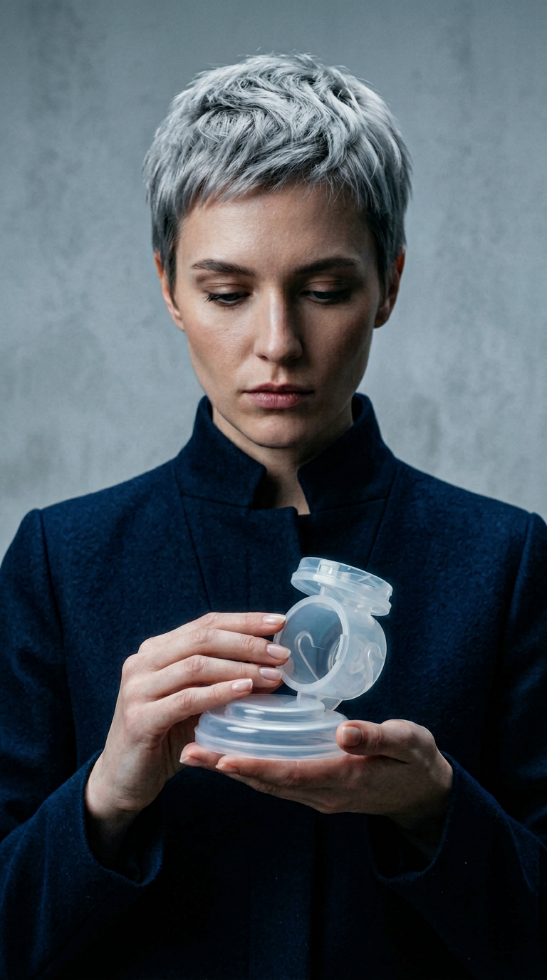 AI product shot of Perifit Pump | Breast Pump Connector