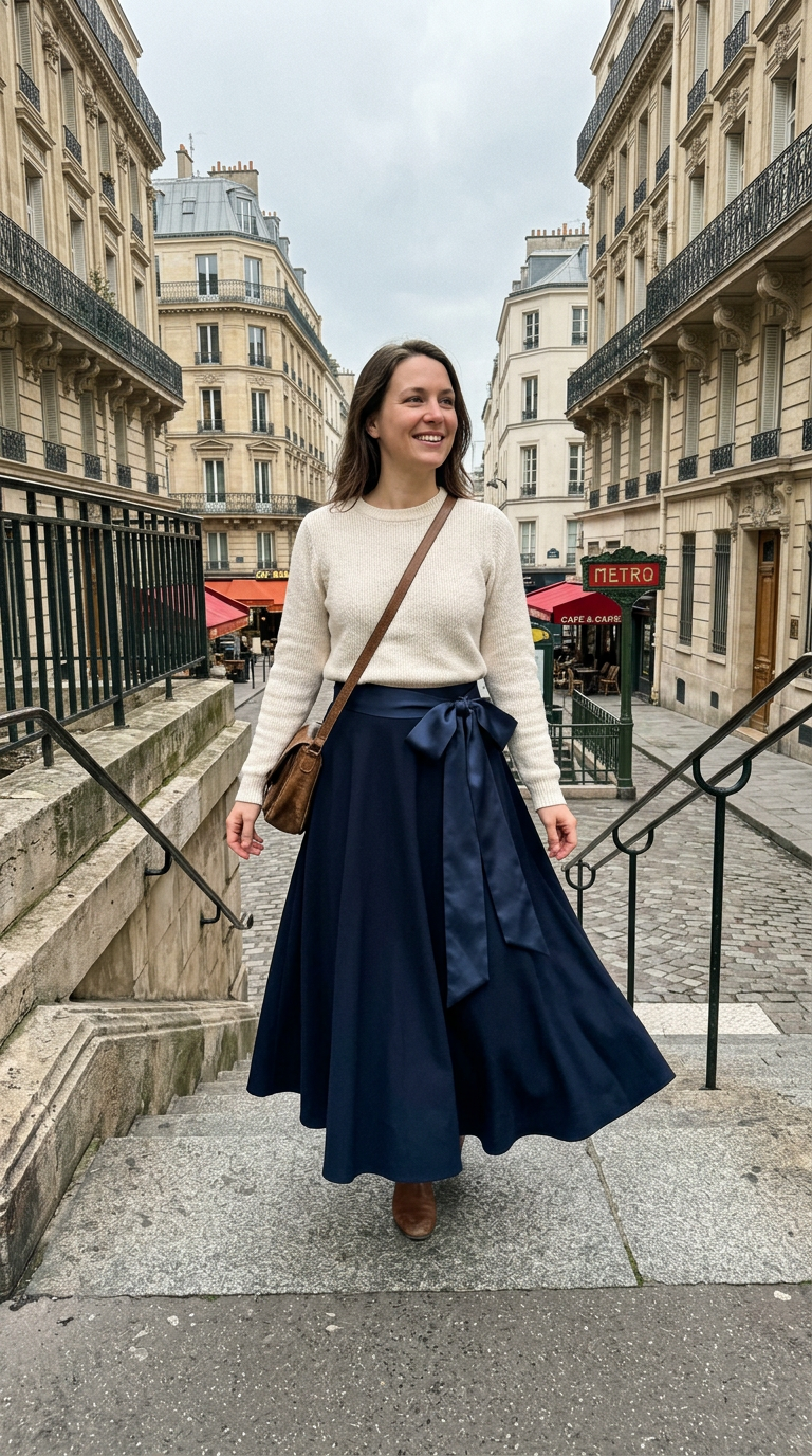 AI product shot of Ribbon Skirt