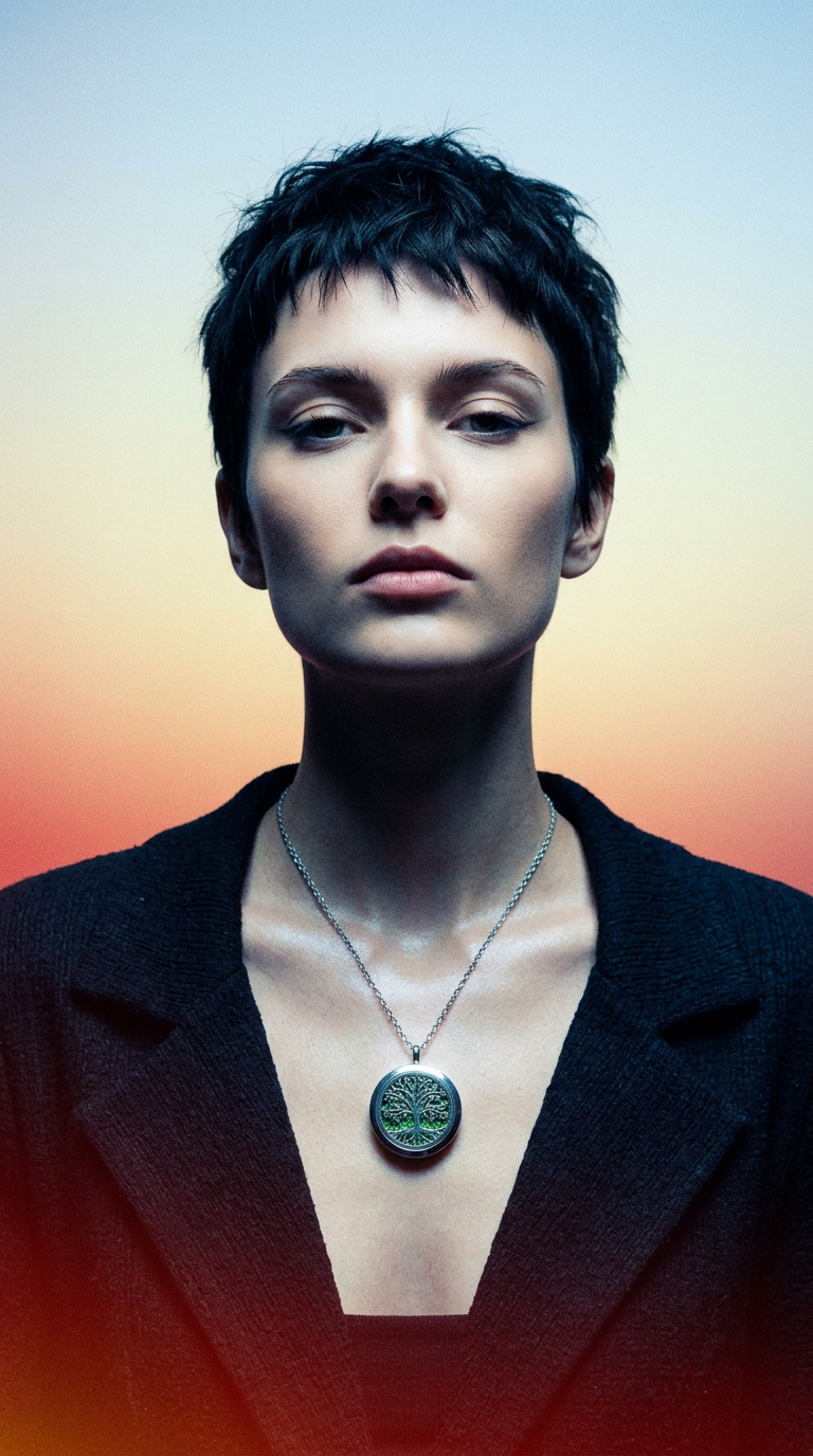 AI product shot of Collar difusor de aceites esenciales (redondo)