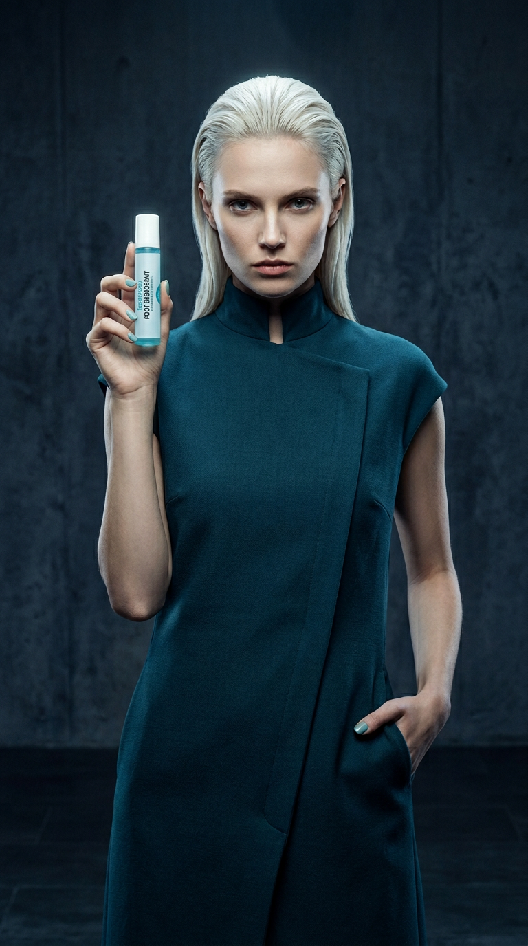AI product shot of Foot Deodorant Roll-On