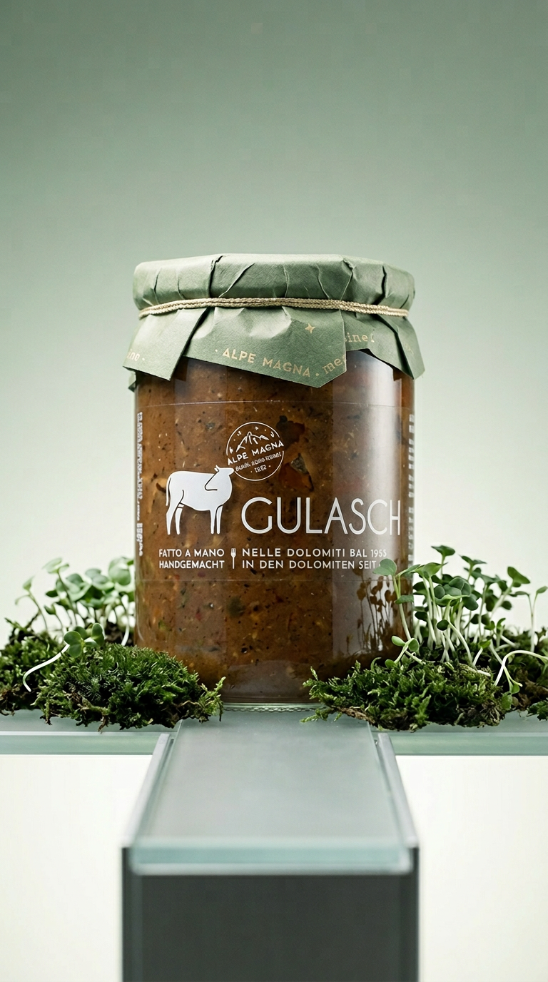 AI product shot of Gulasch