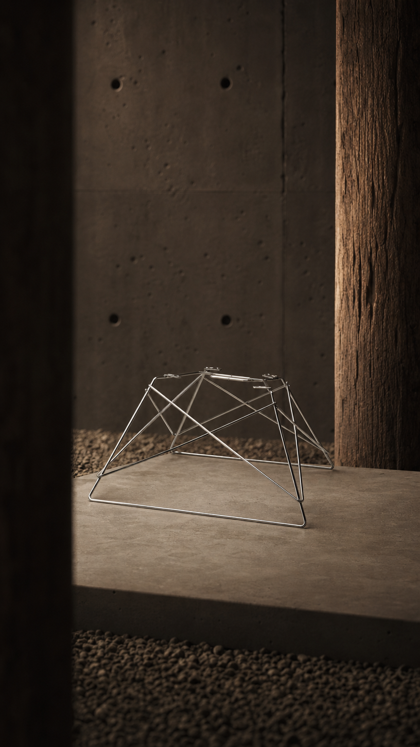 AI product shot of ロッドベース（単品／3色あり）