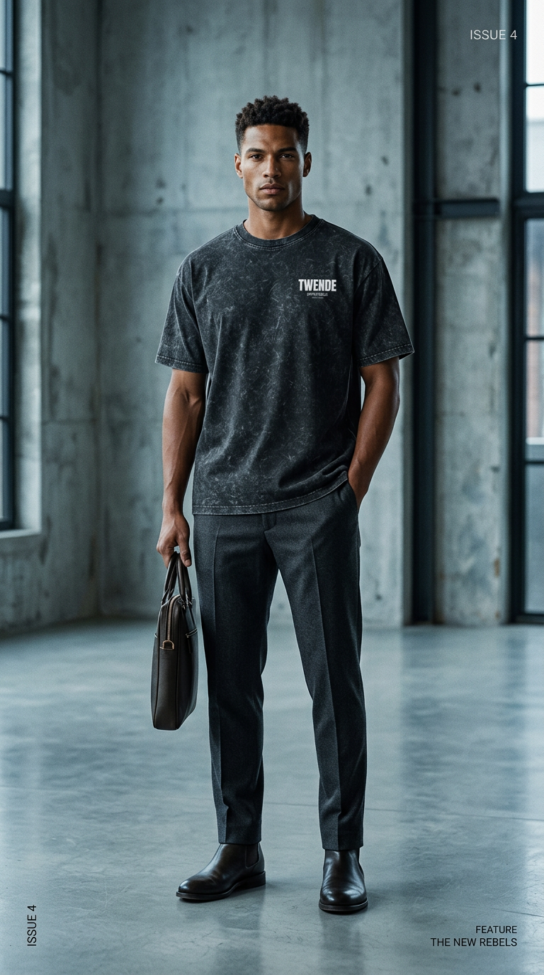 AI product shot of Spirti Of Rebels - Washed t-shirt