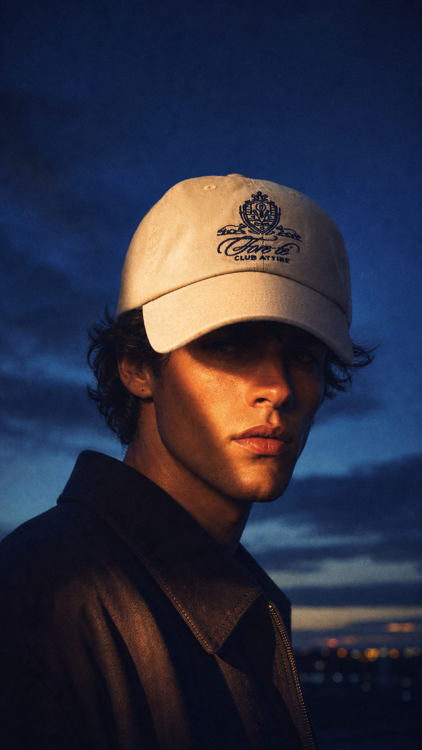 AI product shot of Clubhouse Cap