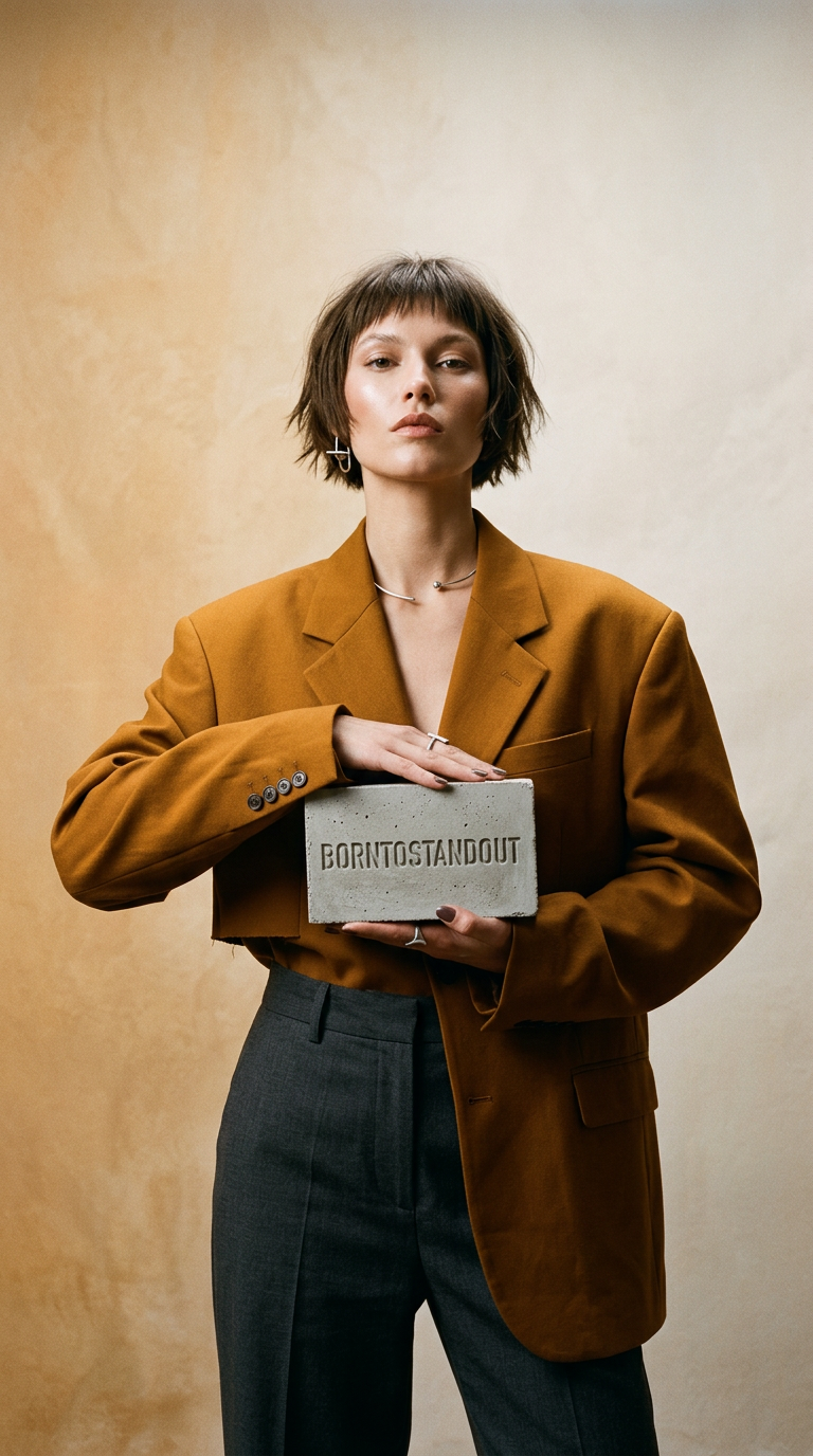 AI product shot of BORNTOSTANDOUT