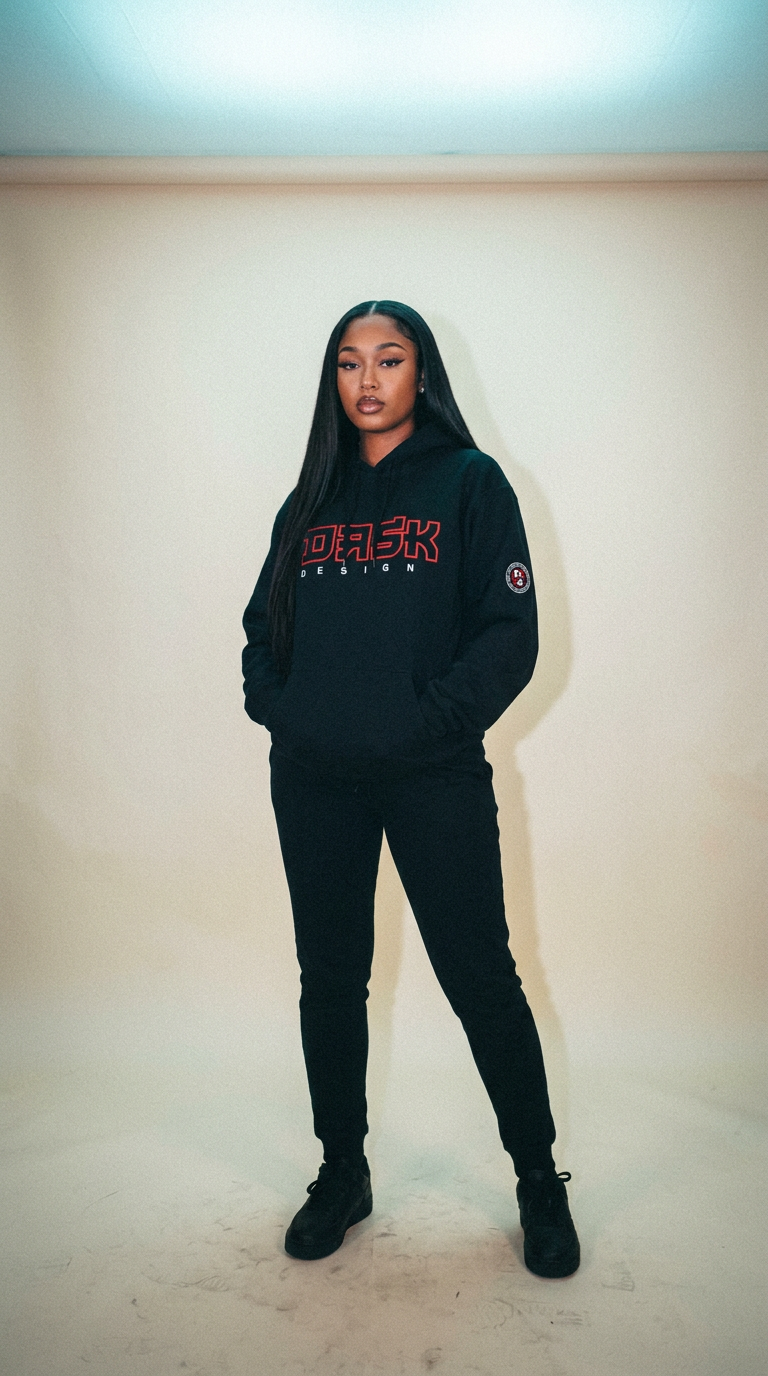 AI product shot of Dask Designs Last Shuriken Hoodie Unisex Heavy Blend™ Hooded Sweatshirt