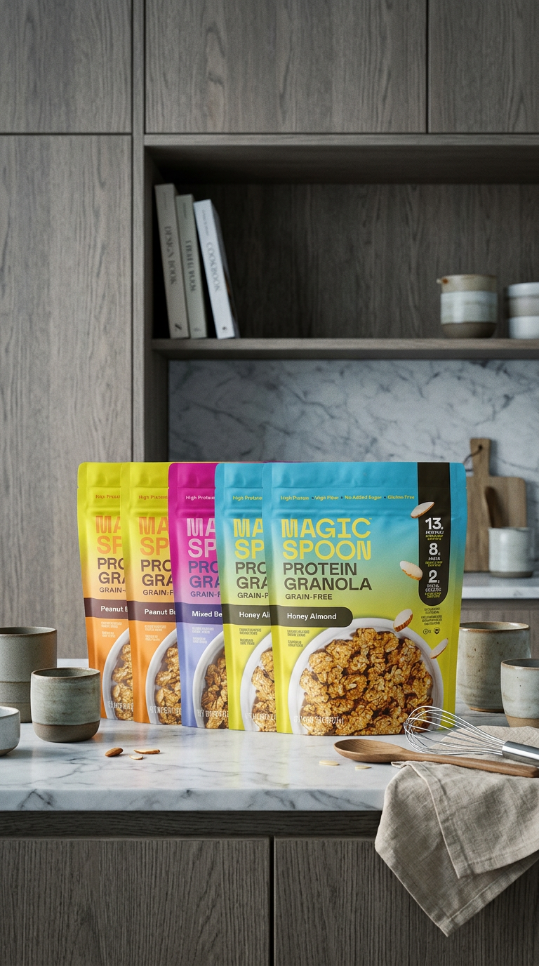 AI product shot of Variety 6 - 6 Bags of Granola