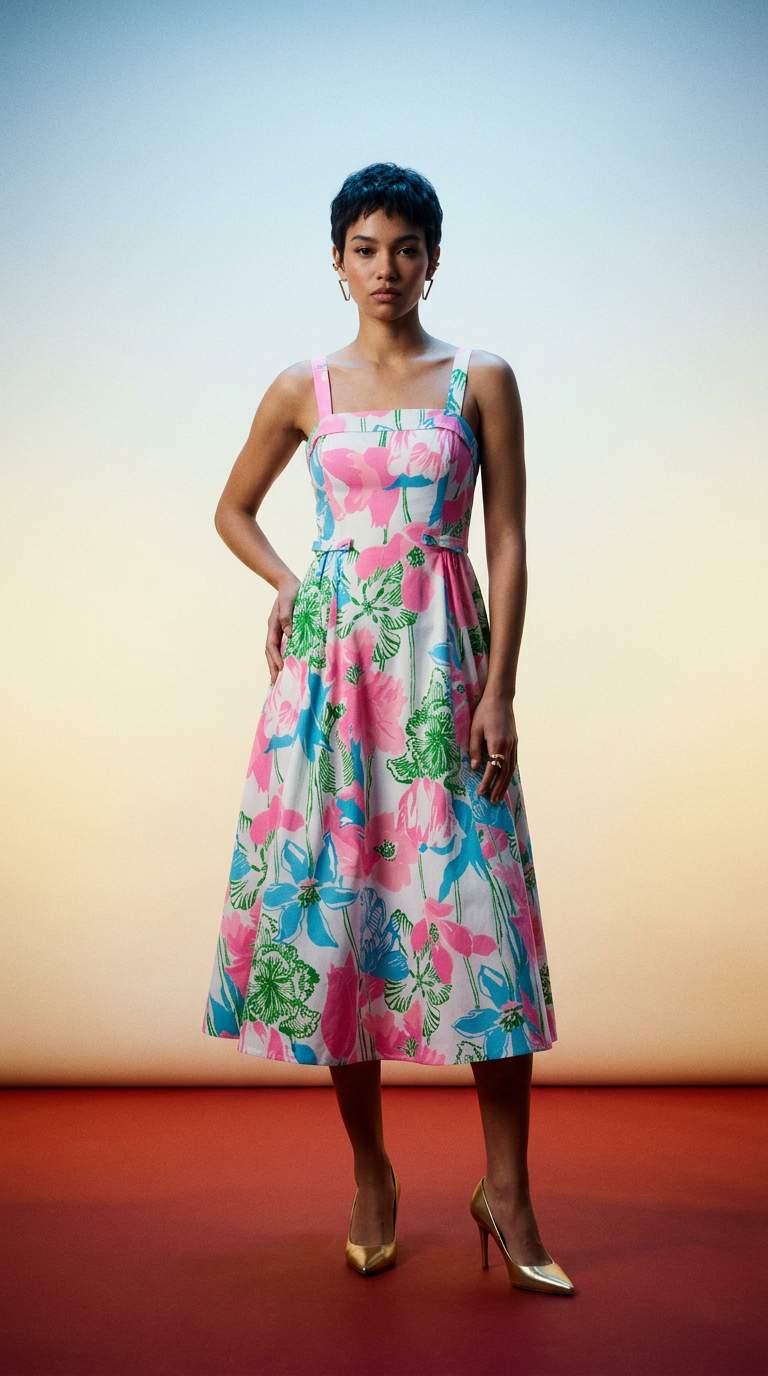 AI product shot of Rissy Midi Dress