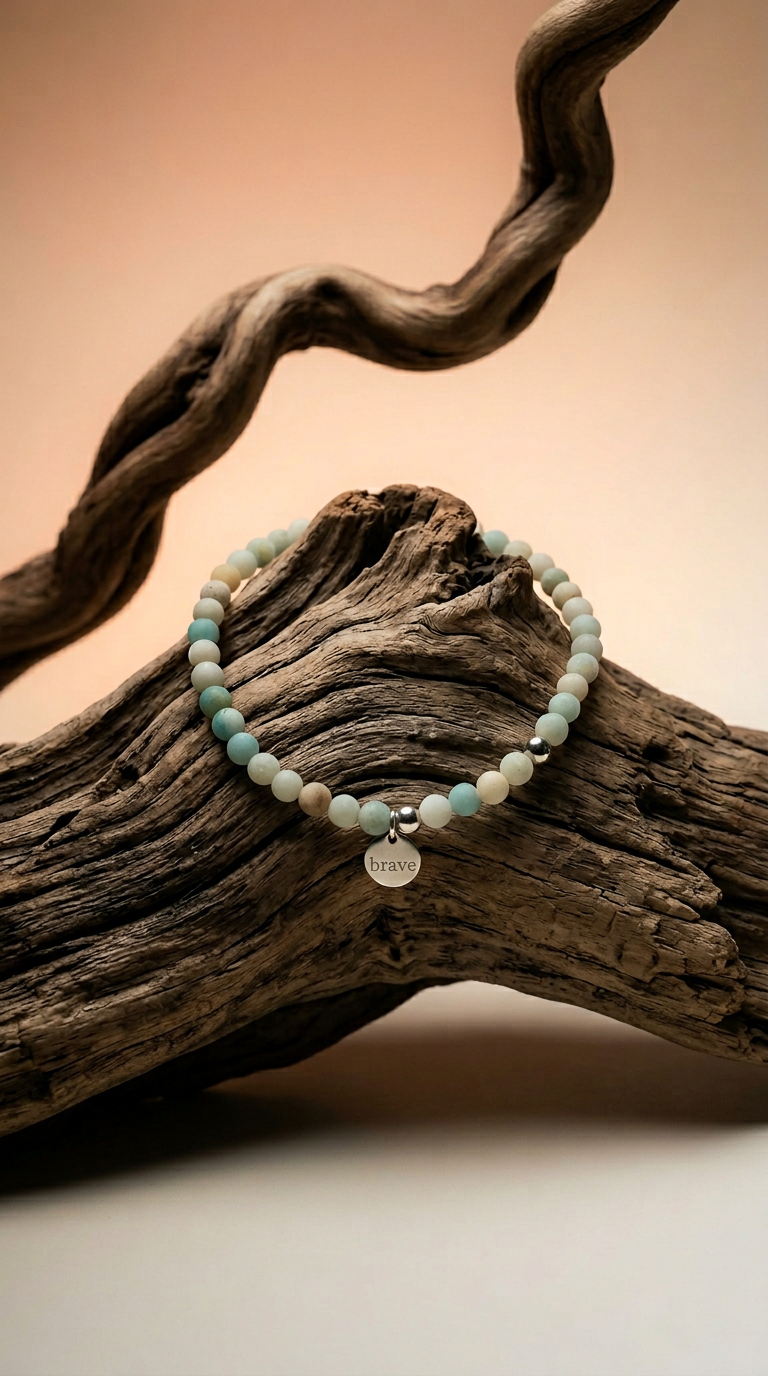 AI product shot of Amazonite Delicate Bracelet