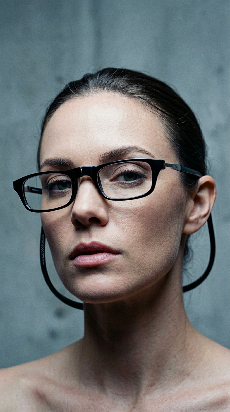 AI product shot of CliC Magnetic Reading Glasses: Single Vision Half Frame