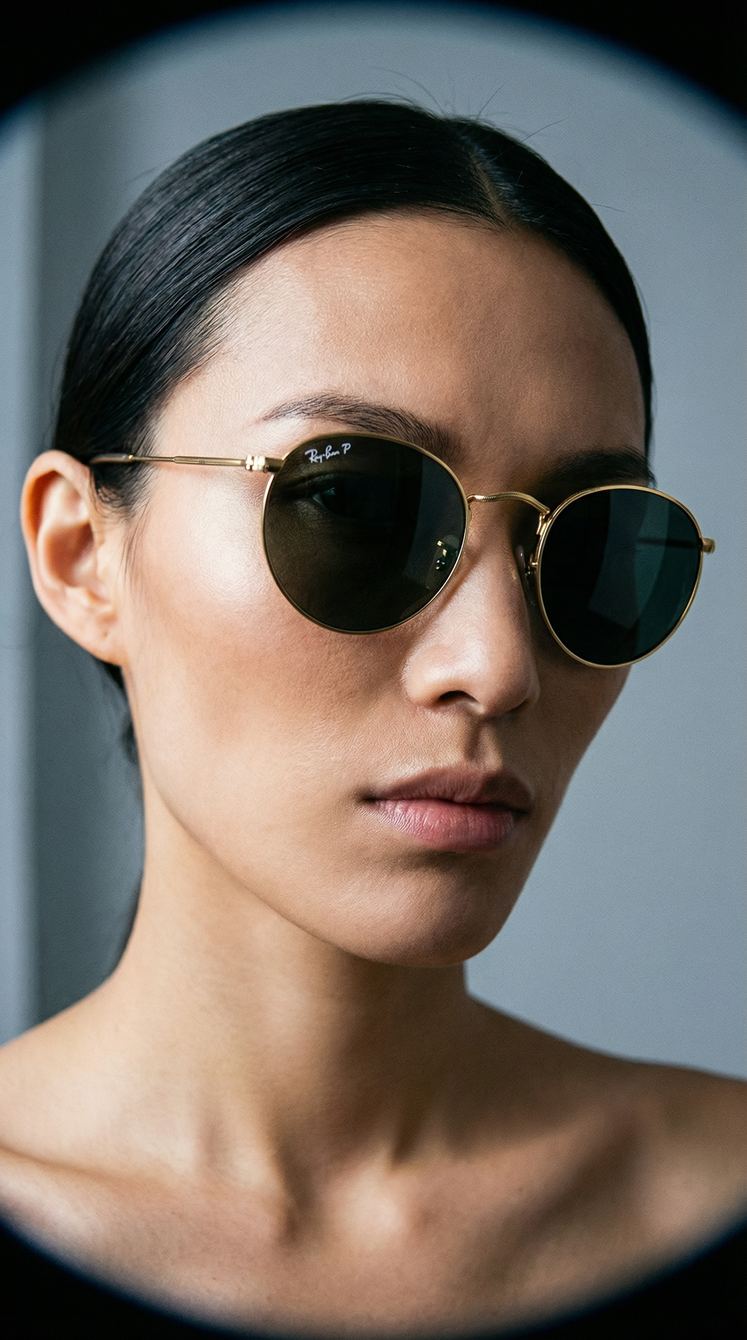AI product shot of Ray-Ban 0RB3447 ROUND METAL Polished Gold