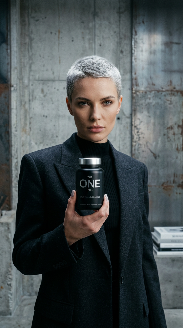 AI product shot of The One Pill Daily Essential Formula