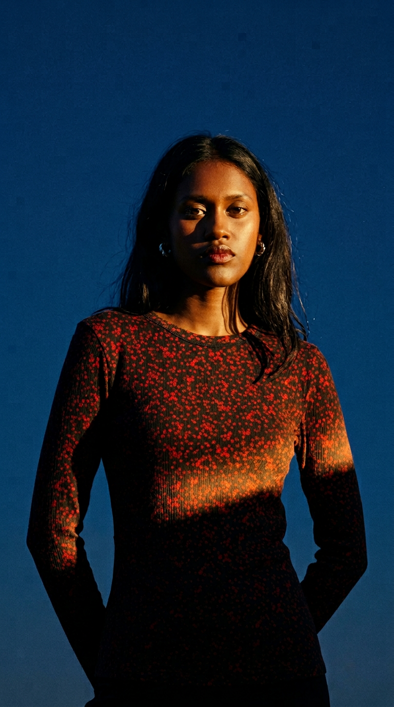 AI product shot of TIMOTHEE T-Shirt GYPSO NOIR