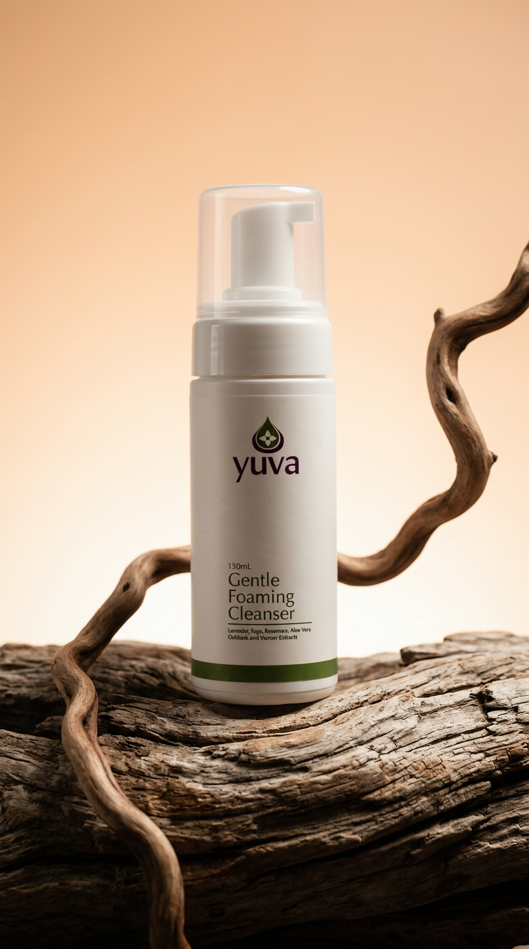 AI product shot of Gentle Foaming Cleanser