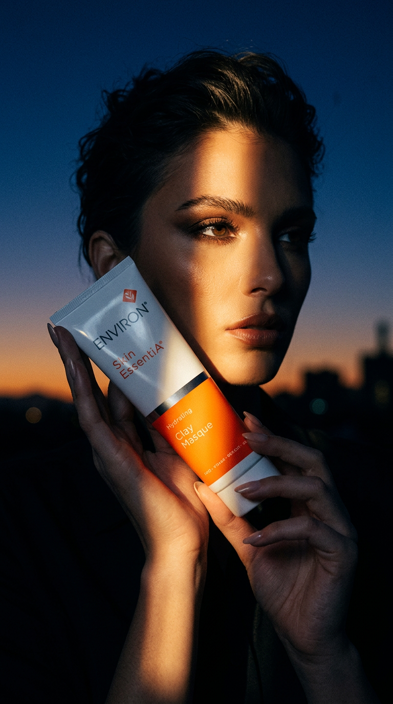 AI product shot of Environ Skin EssentiA Hydrating Clay Masque 50ml