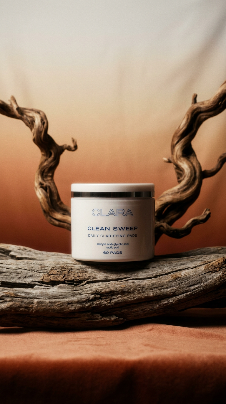 AI product shot of CLEAN SWEEP Daily Clarifying Pads