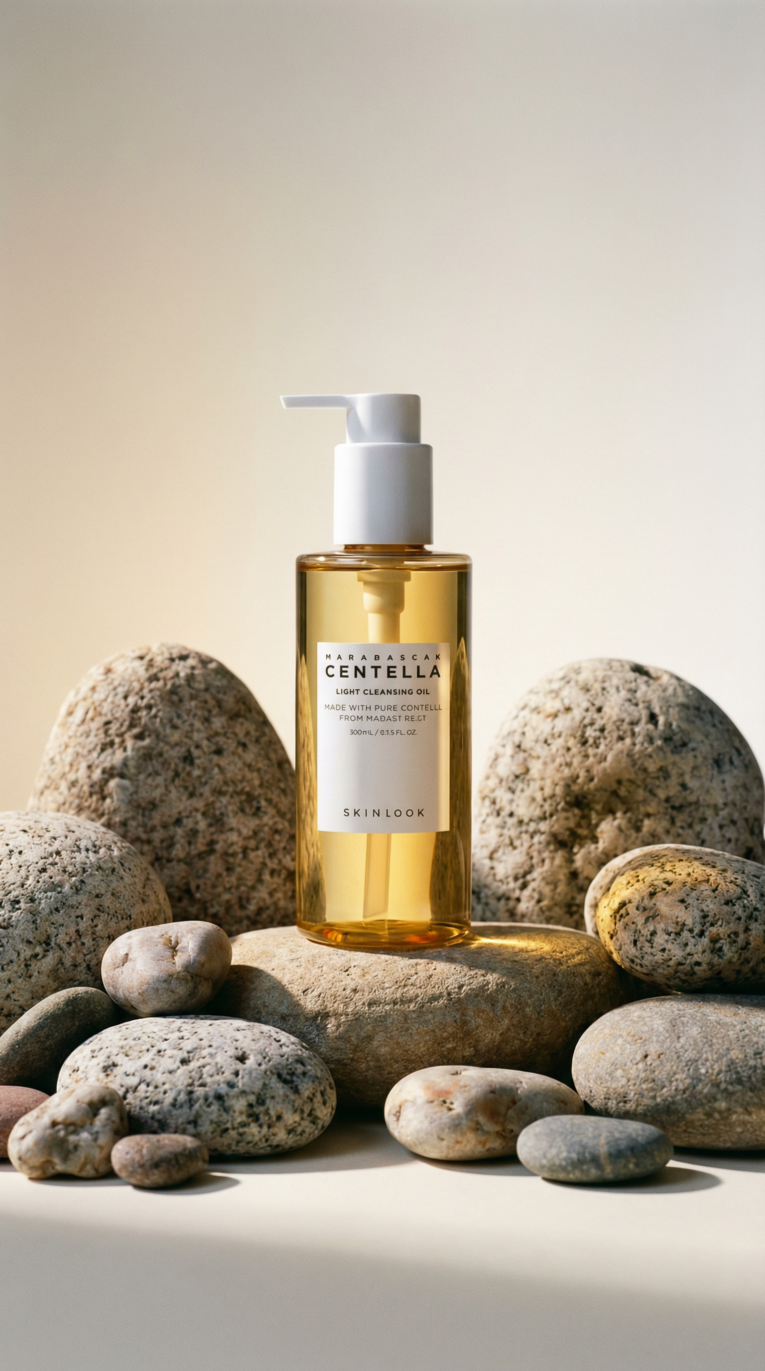 AI product shot of SKIN1004 Madagascar Centella Light Cleansing Oil 6.76 fl.oz, 200ml
