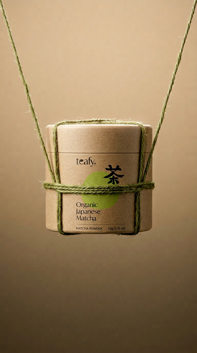 AI product shot of Ceremonial Grade Matcha Powder