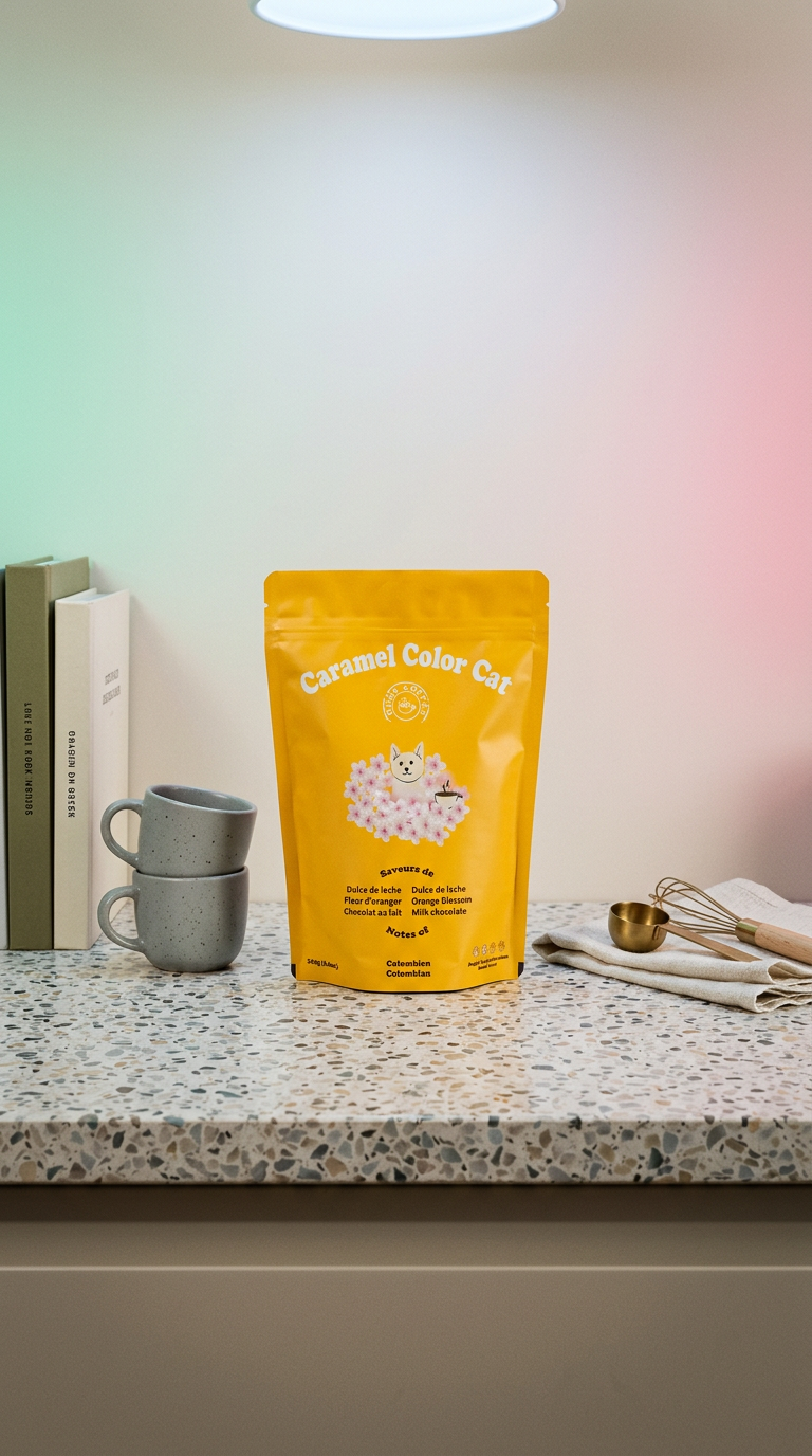 AI product shot of Caramel Color Cat
