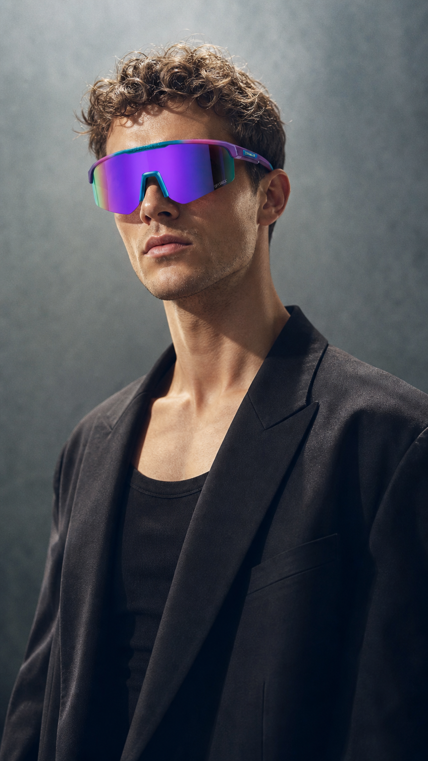 AI product shot of Hurricane Fifty Grad Aqua / Purple