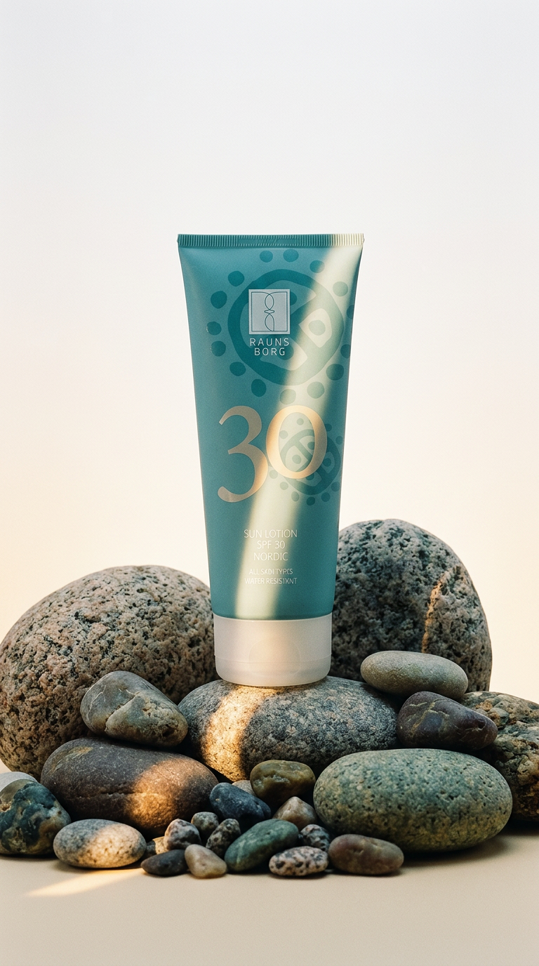 AI product shot of Sun Lotion SPF 30