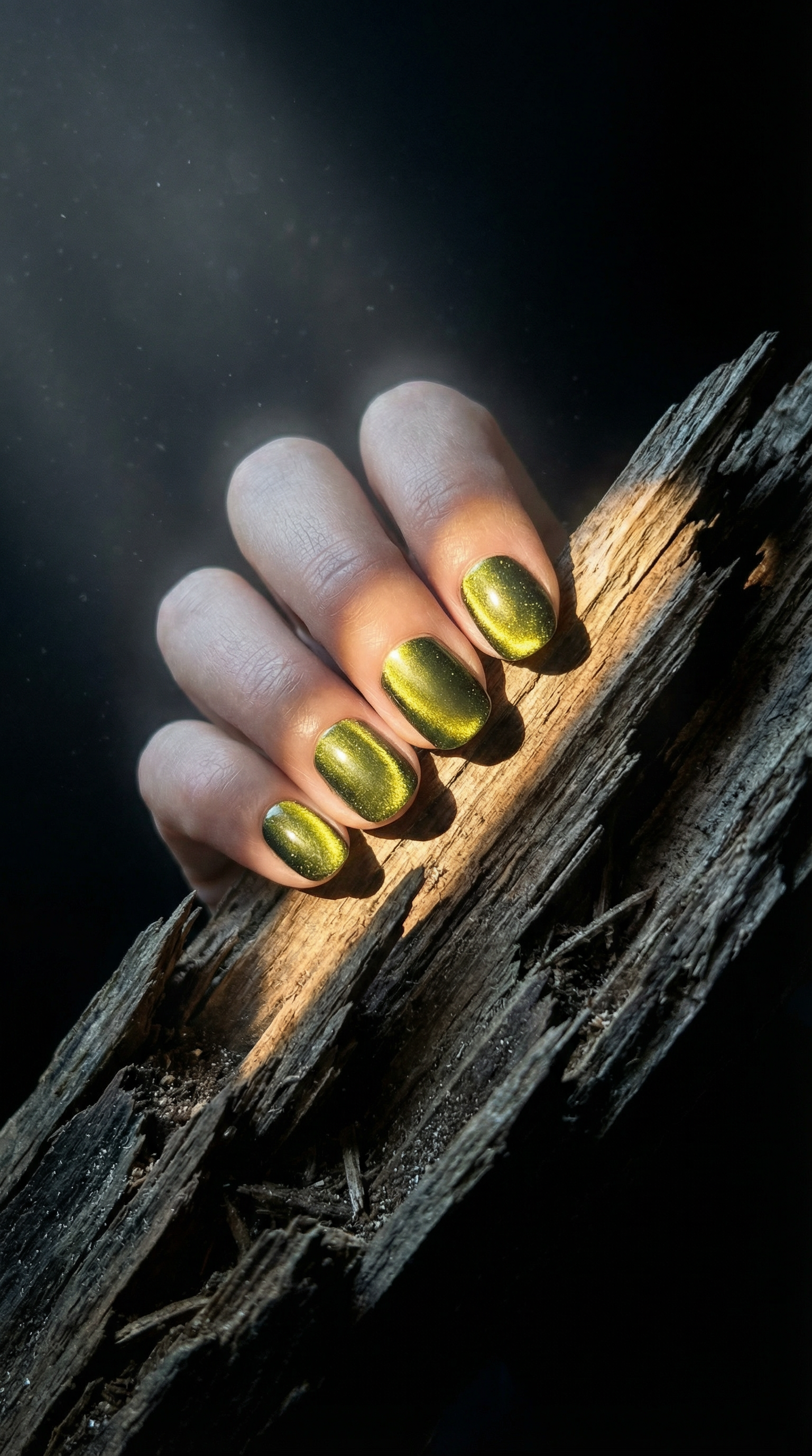 AI product shot of JADE GREEN CAT EYE / SQUOVAL / LIMITED EDITION