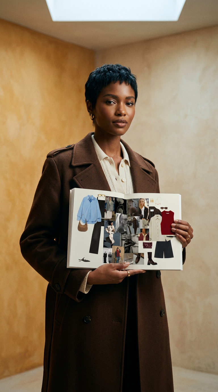 AI product shot of Online Personal Styling Lookbook with Outfit Links