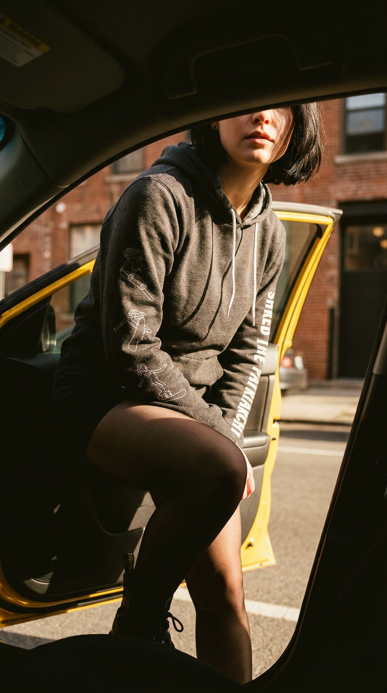 AI product shot of Shred the Patriarchy Hoodie | Dark Grey Heather Snowboard
