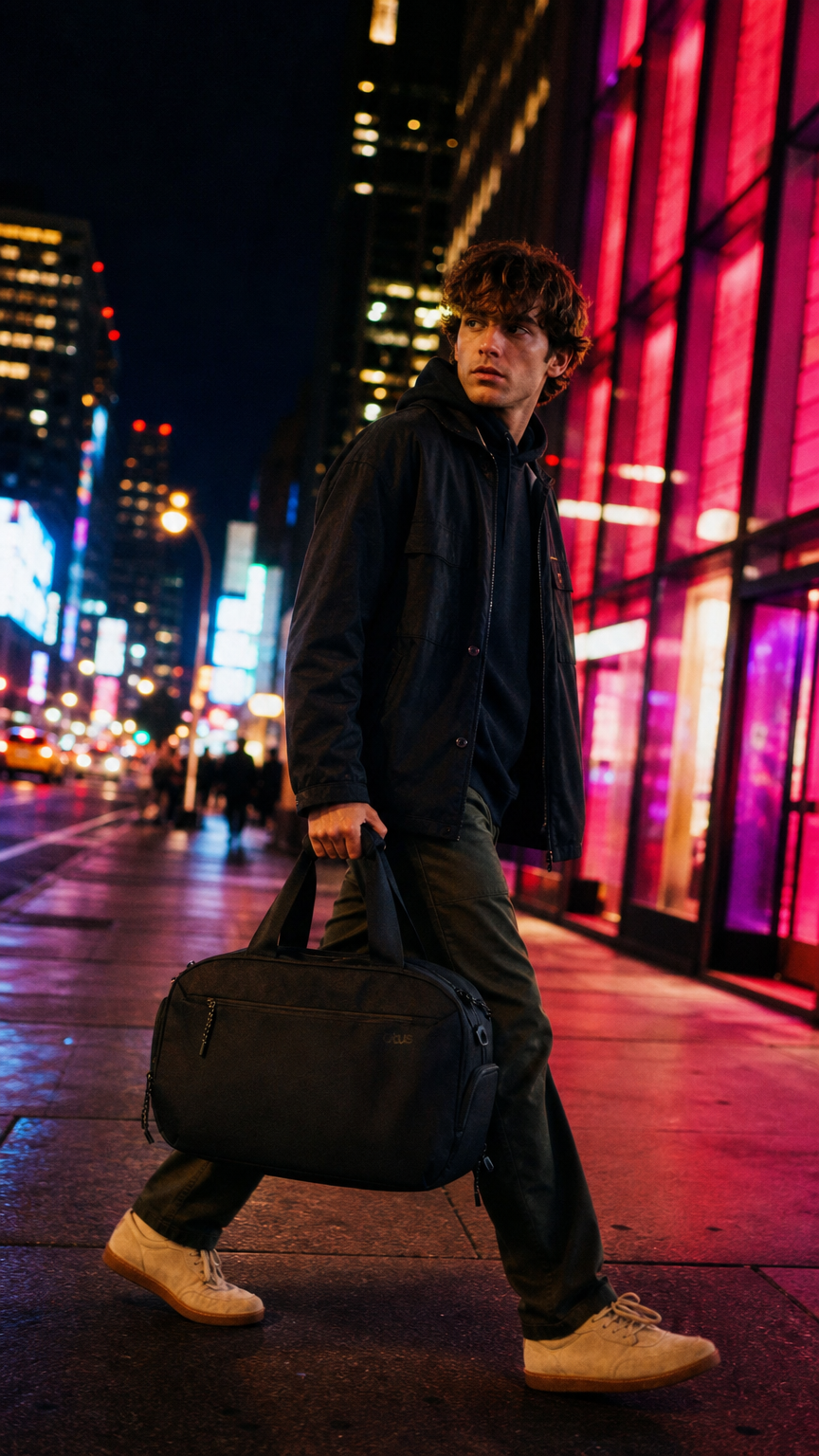 AI product shot of Otus Hybrid Duffle