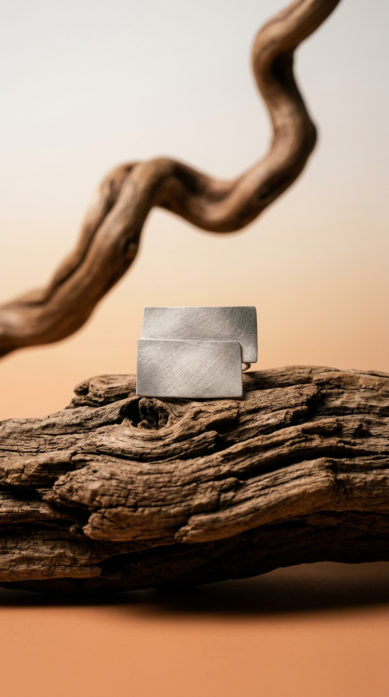 AI product shot of Silver Ring- Xuan Ring II