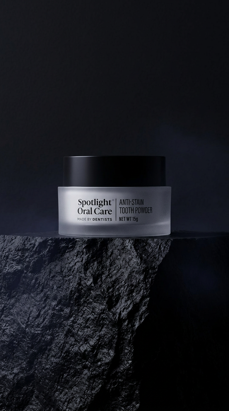 AI product shot of Anti-Stain Tooth Powder