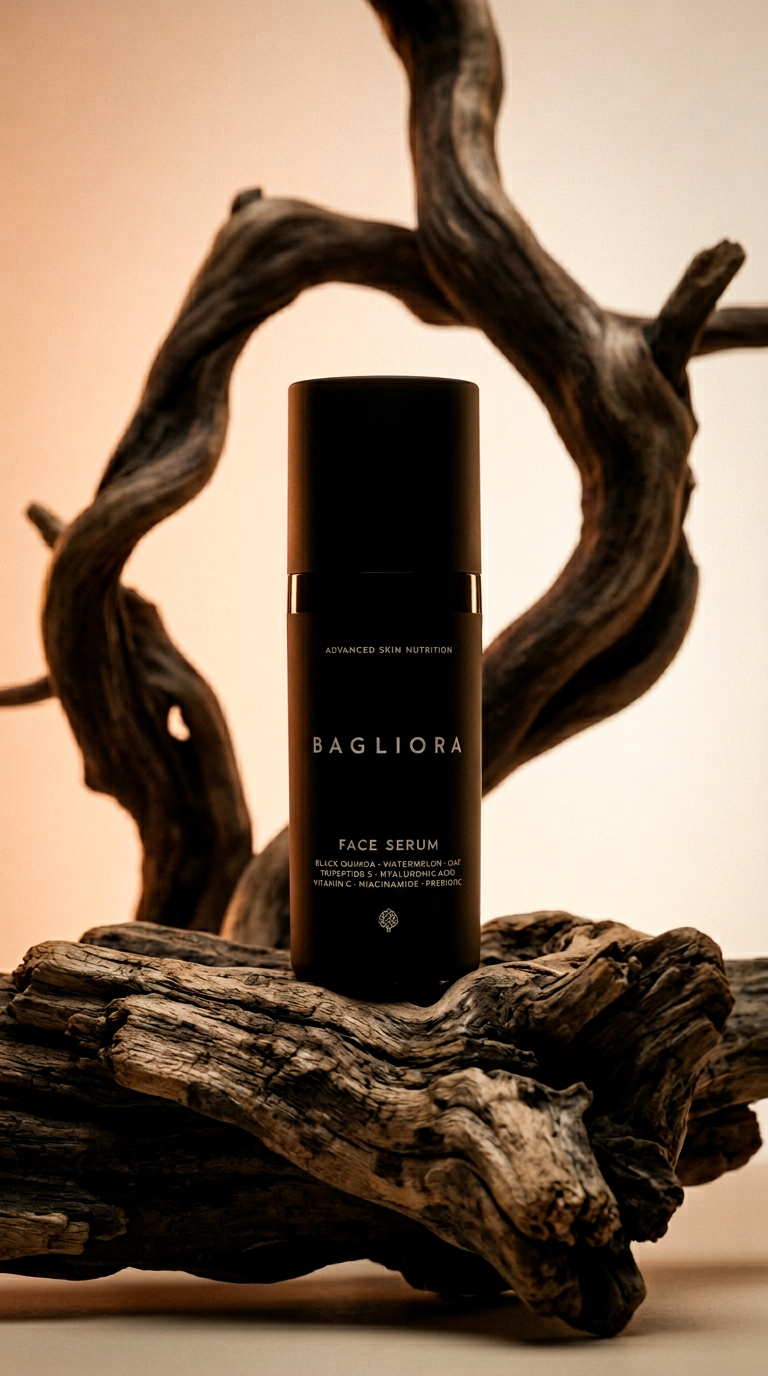 AI product shot of Bagliora Face Serum