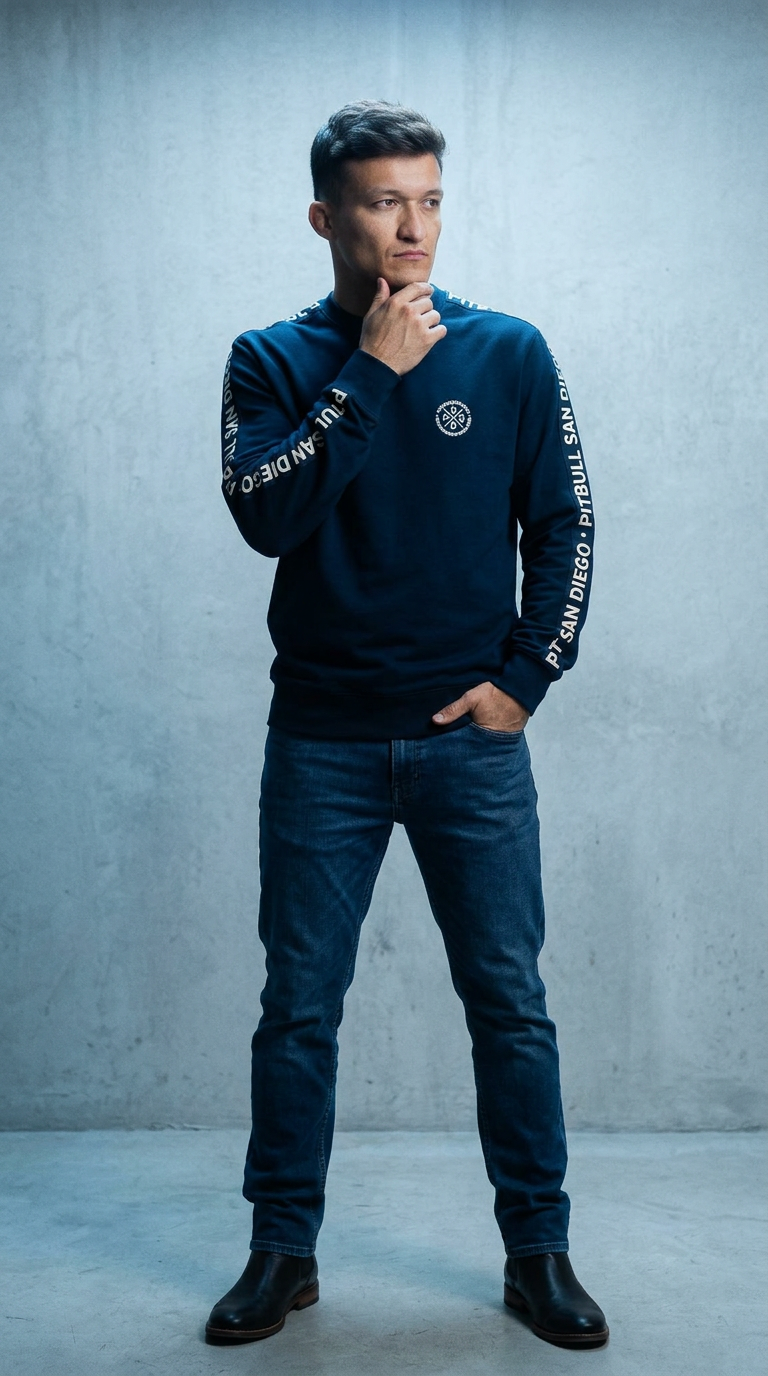 AI product shot of Pullover mit Kapuze TAPE