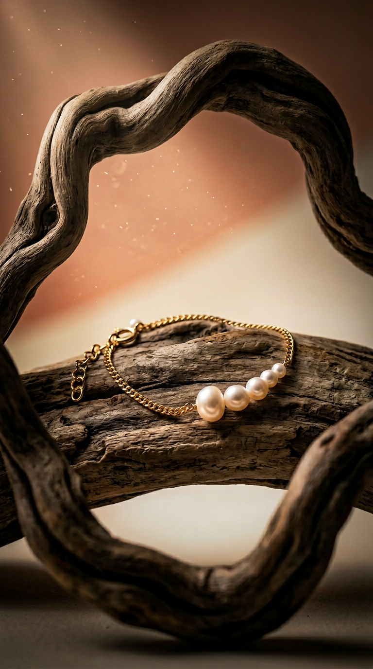 AI product shot of Carmen Armbånd - Forgyldt