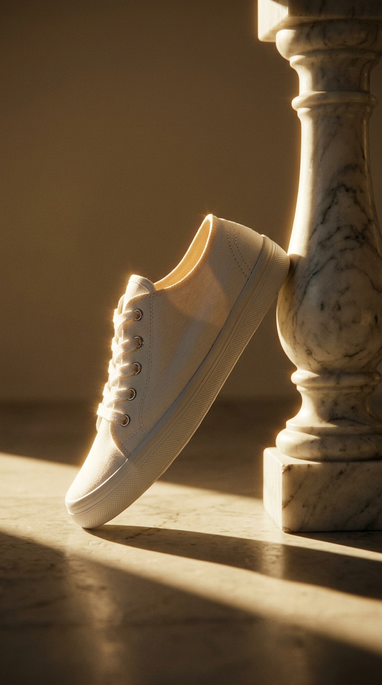 AI product shot of HOSKA White-White