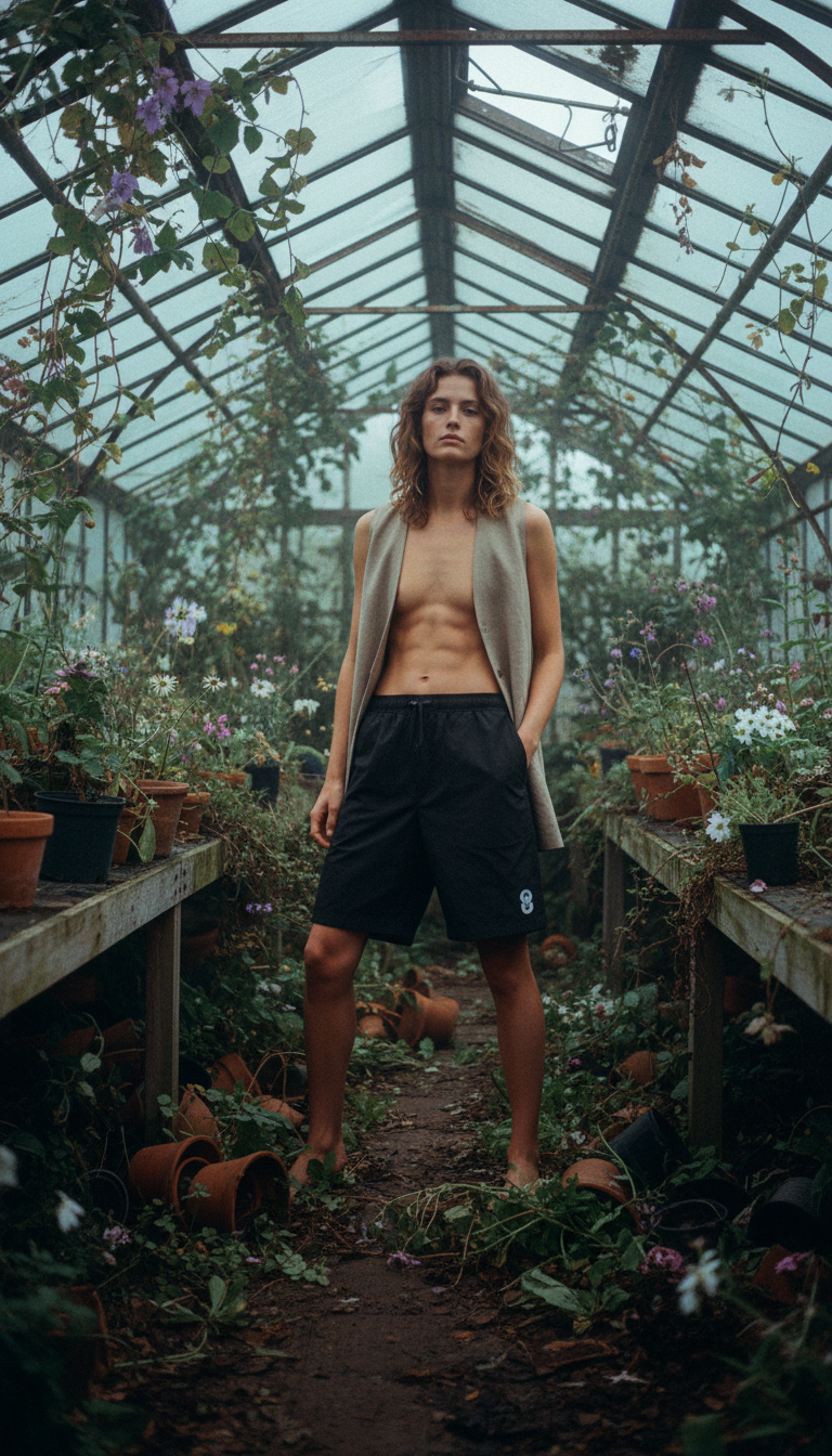 AI product shot of OCL Alder Shorts Black