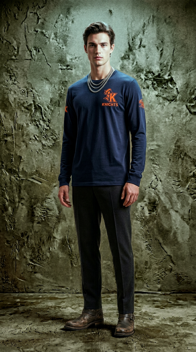 AI product shot of Chicago Bears Sideline Team Issue Men's Nike Dri-FIT NFL Long-Sleeve T-Shirt
